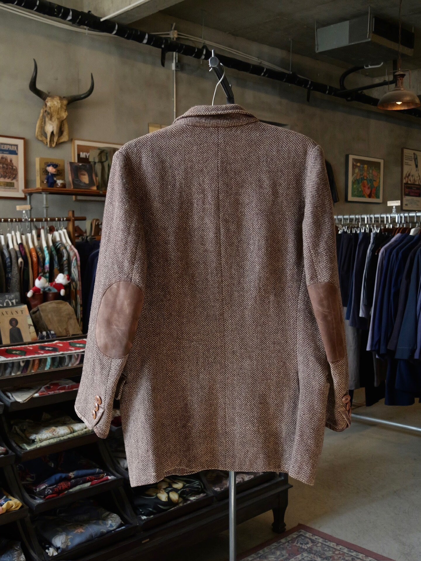 Ralph Lauren 1990s Country Knit Leather Suit