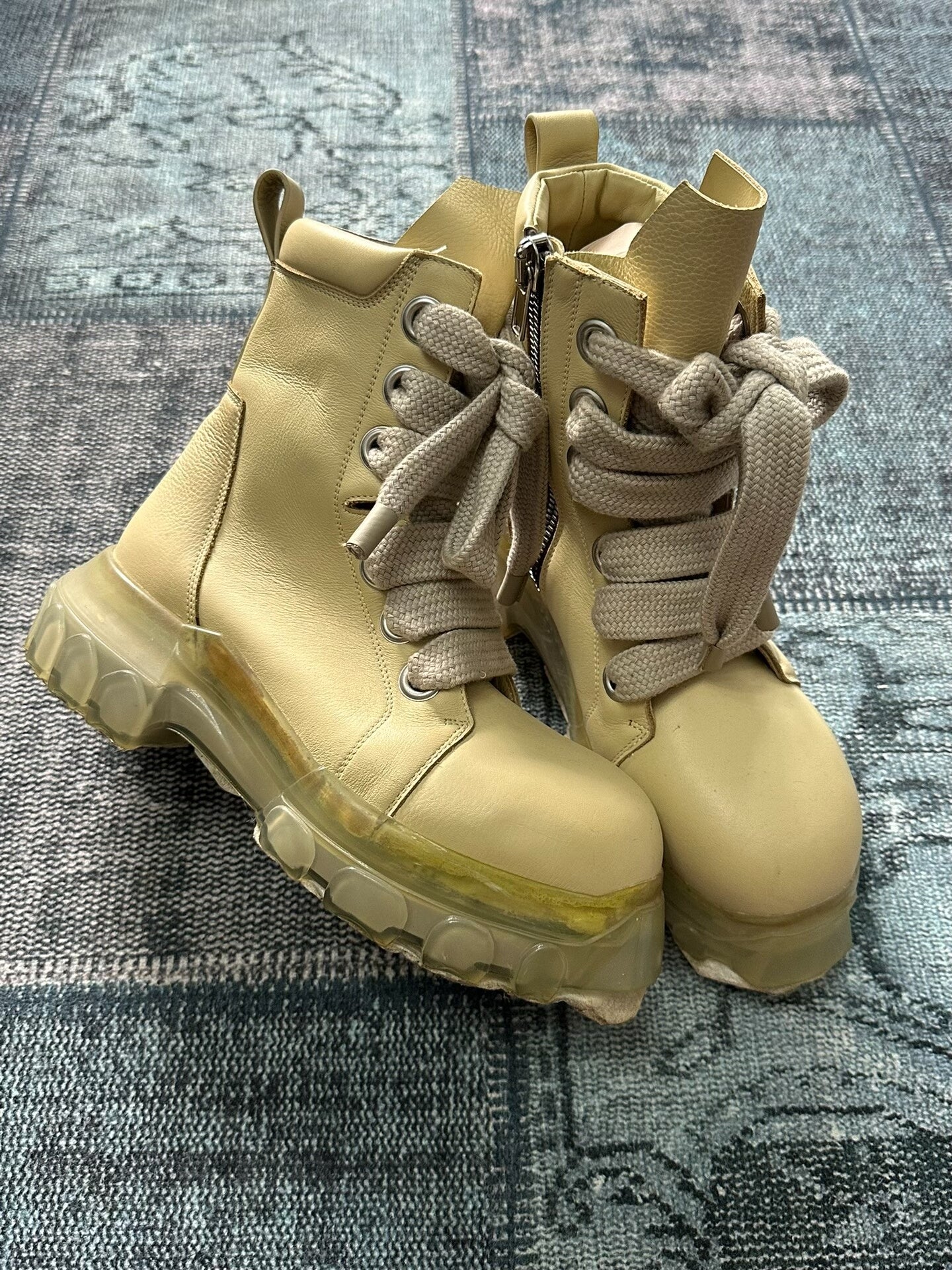 Rick Owens Chunky Sole Military Boots
