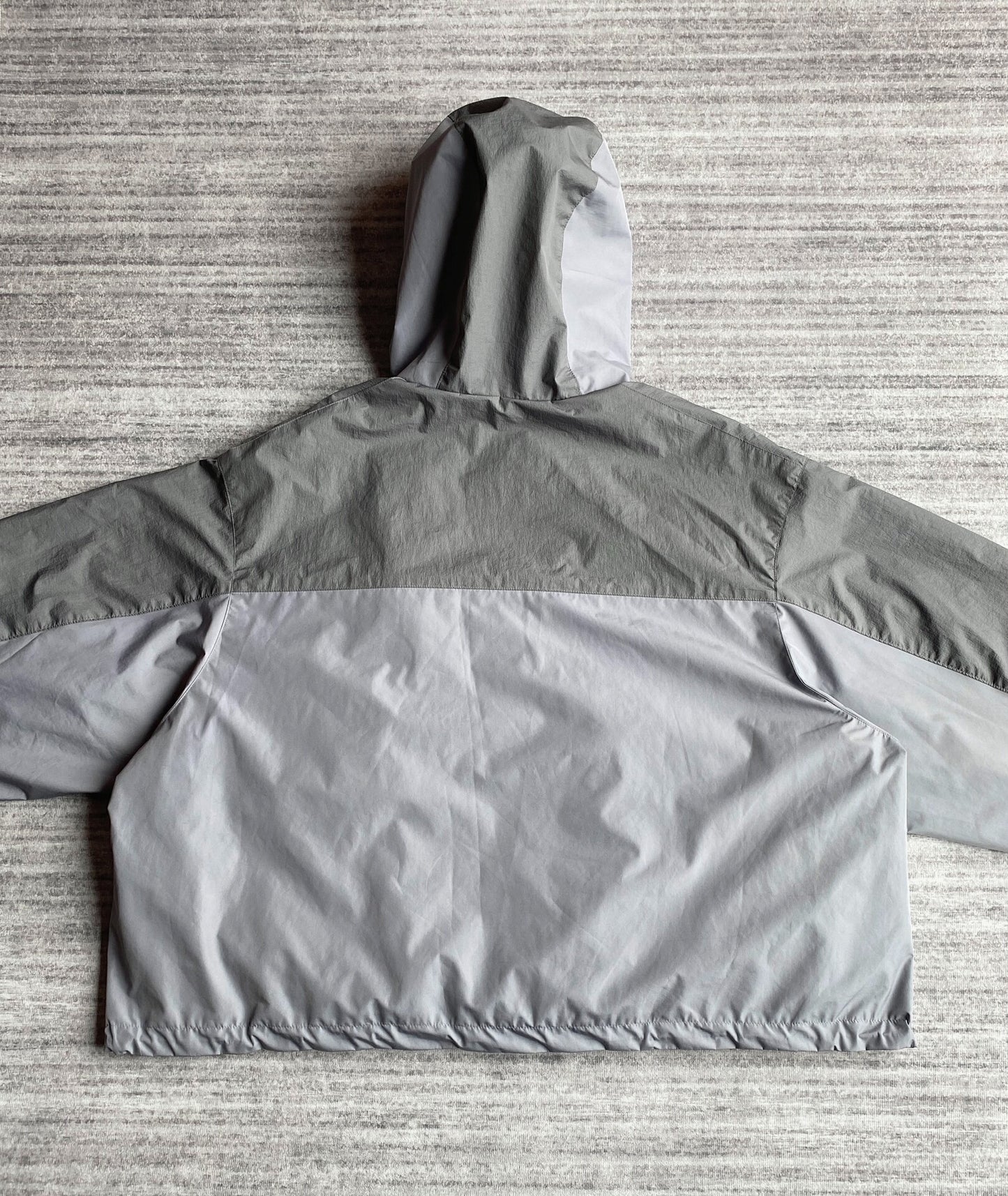 black gray blue zip pocket jacket