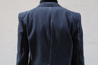 carol Christian Poell Denim Suit Blazer