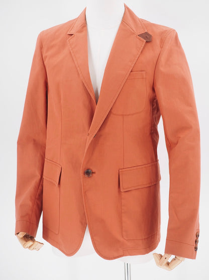 rare old gucci orange cotton blazer