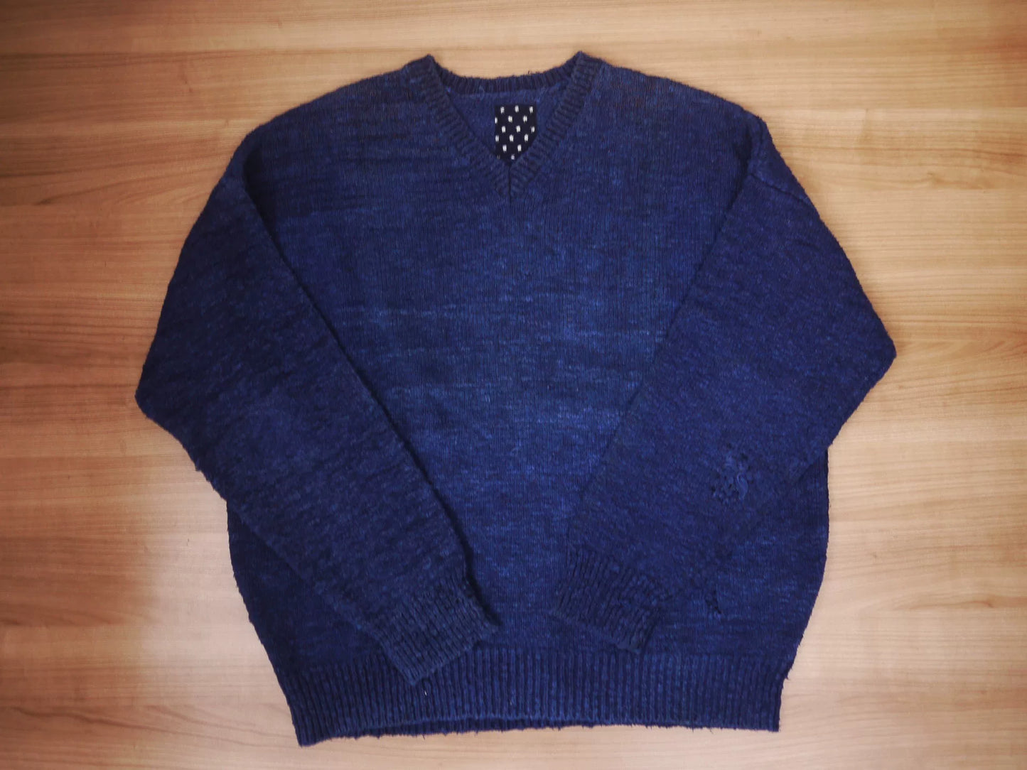 visvim ict amplus v neck knit sweater