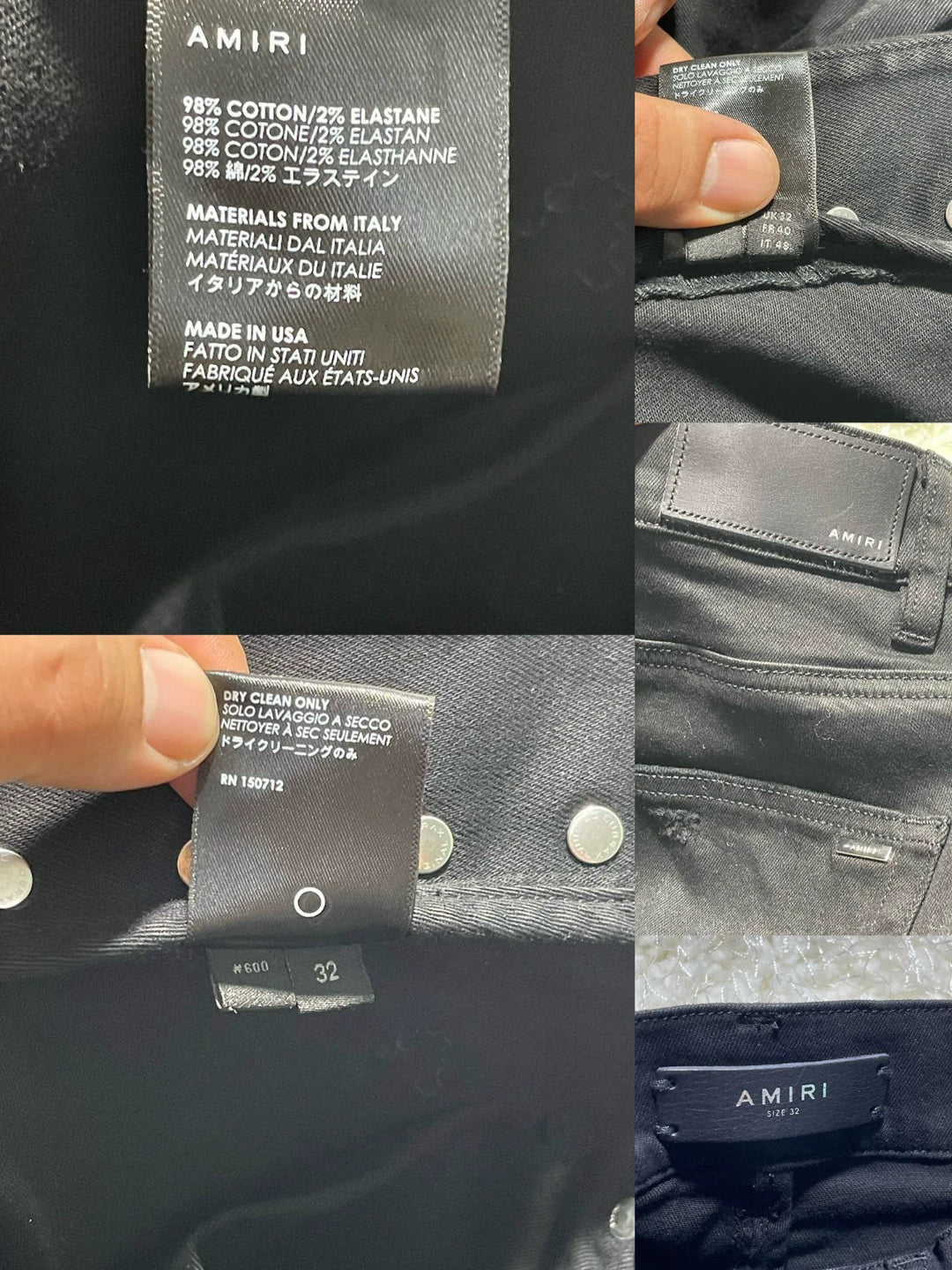 amiri workman skinny pant in  condition