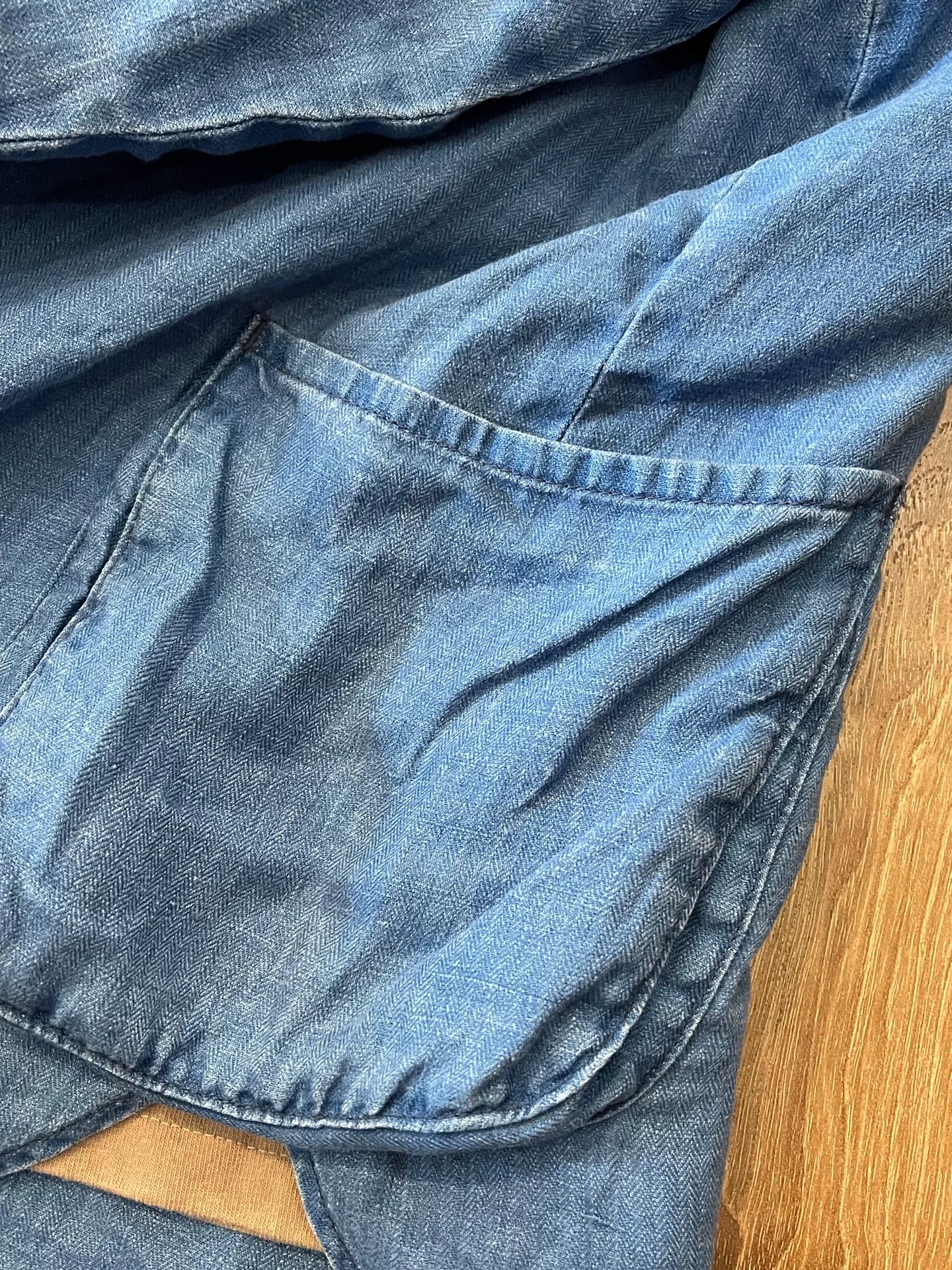 Porter Classic Indigo Linen Shirt