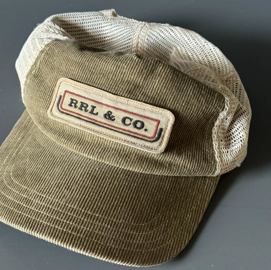 RRL Vintage Washed Corduroy Trucker Cap
