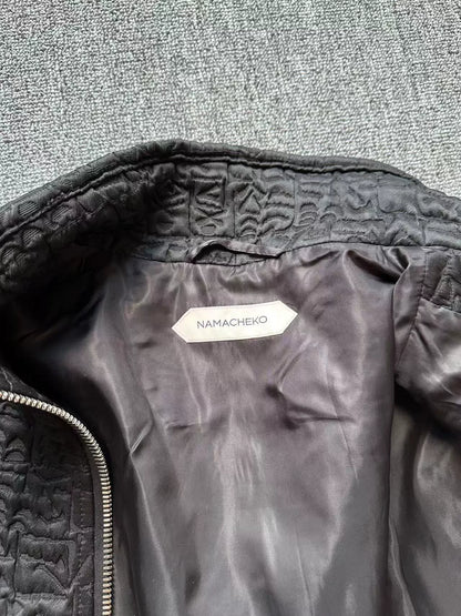 namacheko short jacket with contrast pockets