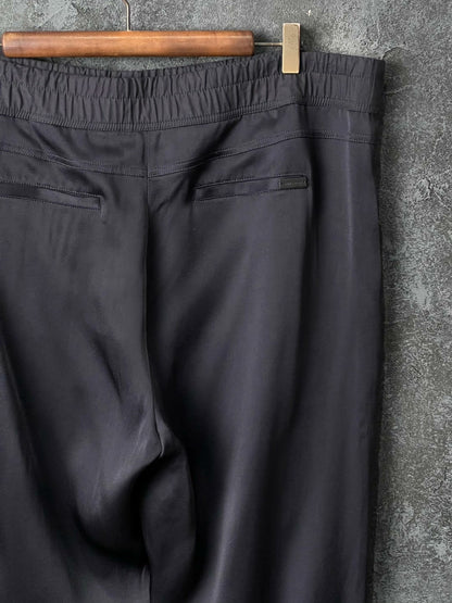 Saint Laurent Black Striped Drawstring Pants