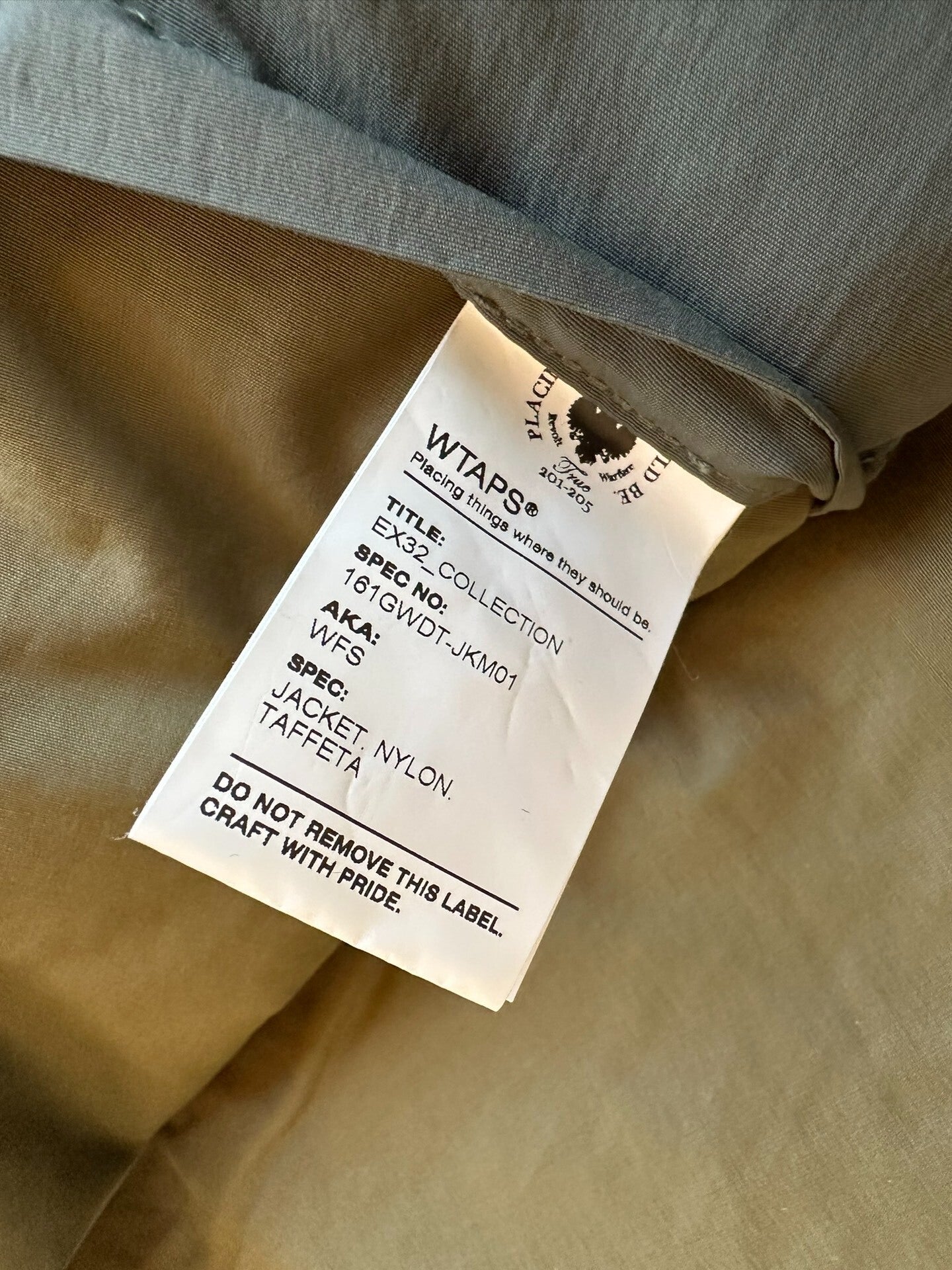 WTAPS Military Style Nylon Flight Jacket