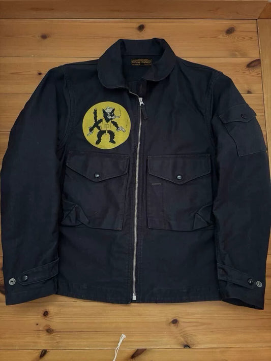 Black U.S. Navy Black Cats Jacket
