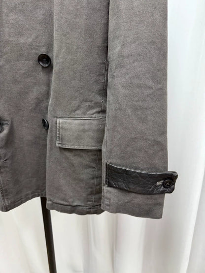 Backlash 拼皮水洗夹克 with Leather Details