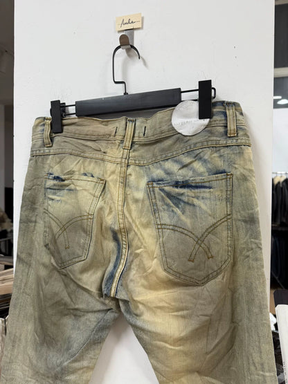 raf simons water-washed denim pants size M