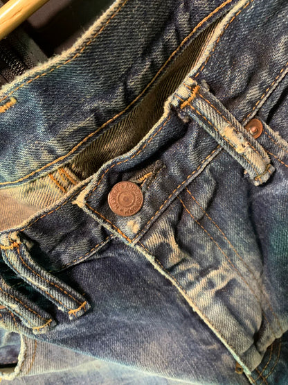 stylish raw denim slim fit jeans W30