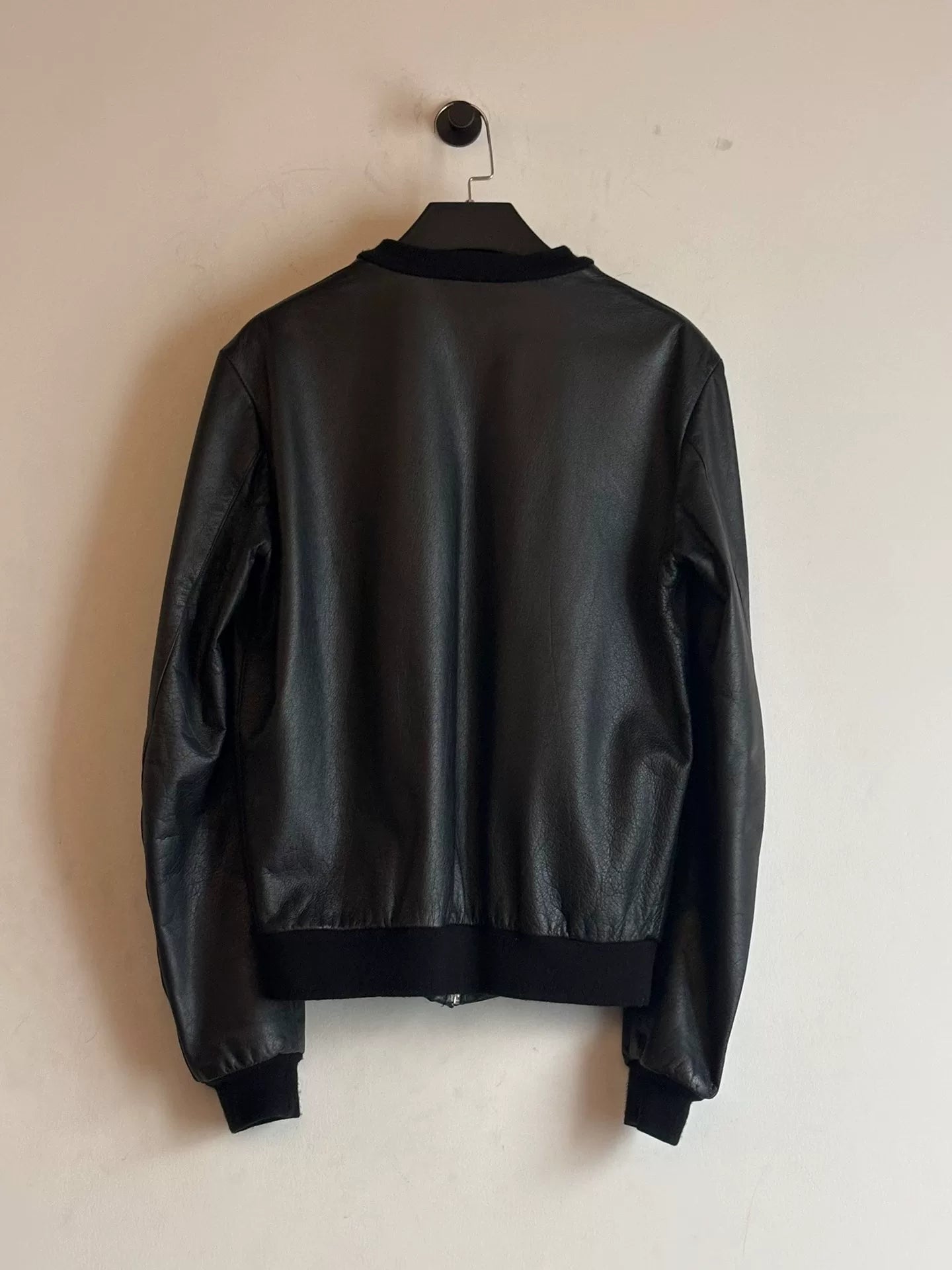 raf simons aw 1998 leather bomber jacket