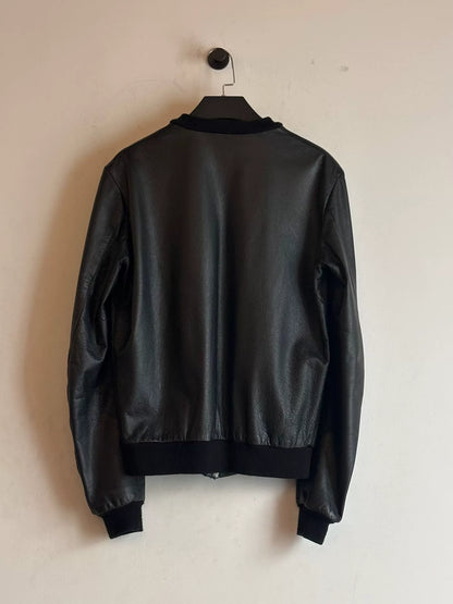 raf simons aw 1998 leather bomber jacket