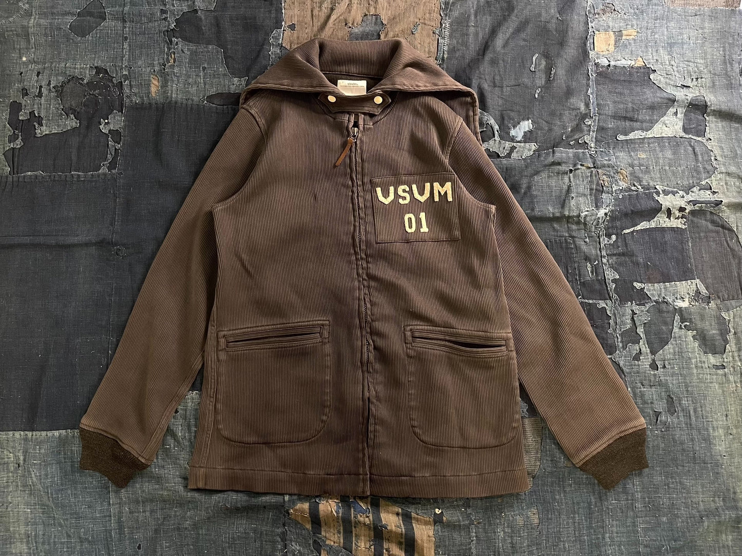 visvim 15SS Damaged Dobby Ribbon Coat