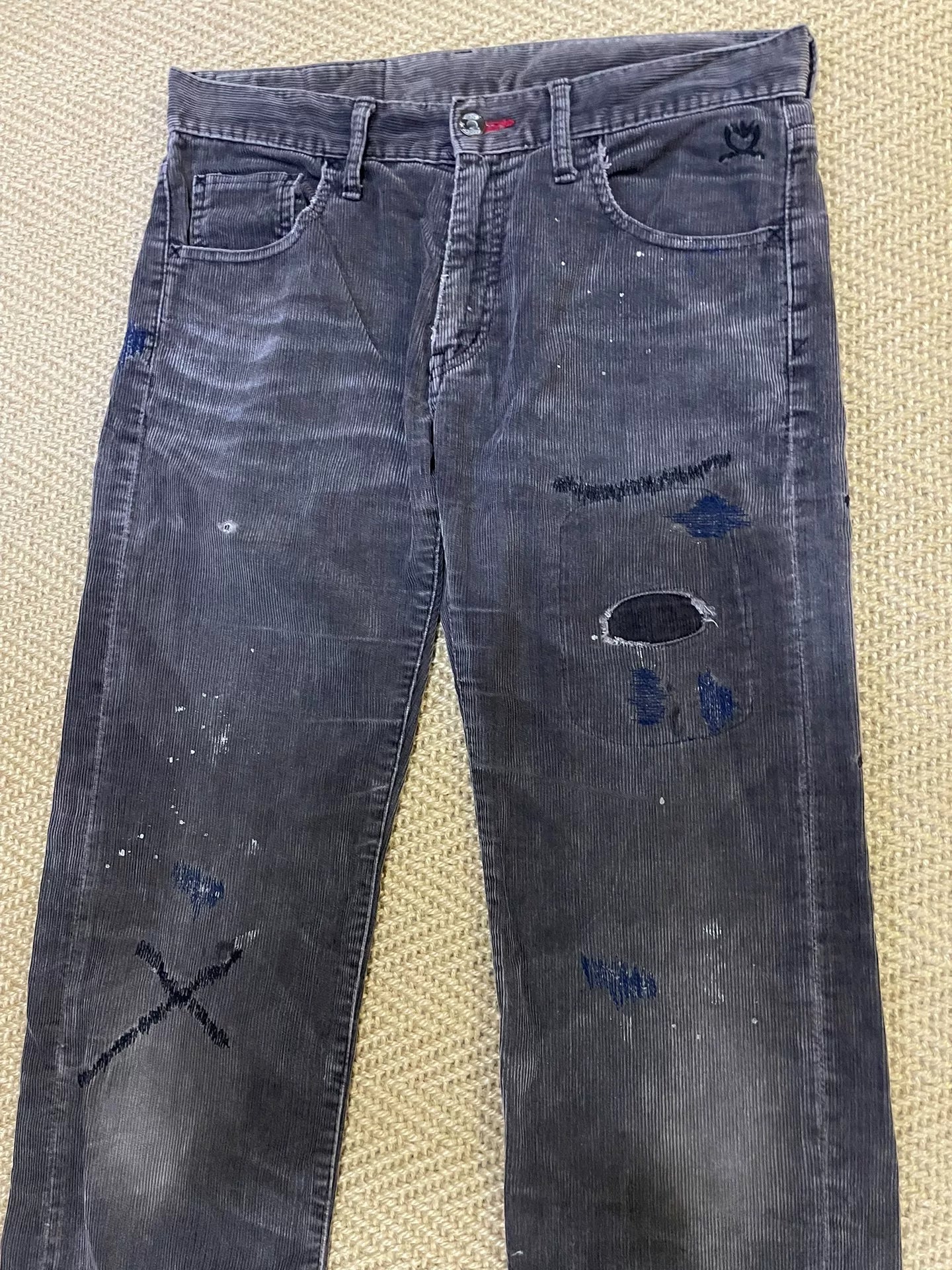 NEIGHBORHOOD Distressed Corduroy Casual Pants