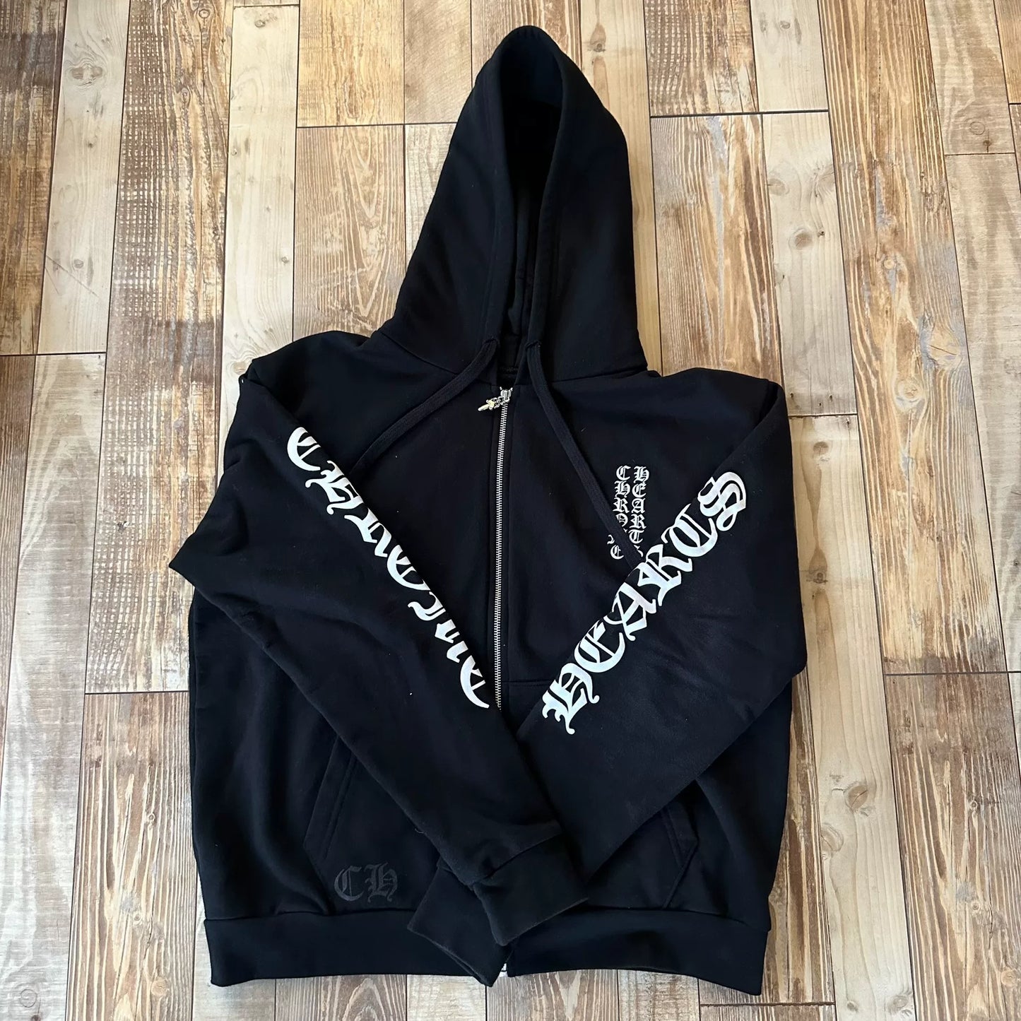 Chrome Hearts Black Sword Zip Hoodie