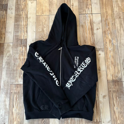 Chrome Hearts Black Sword Zip Hoodie