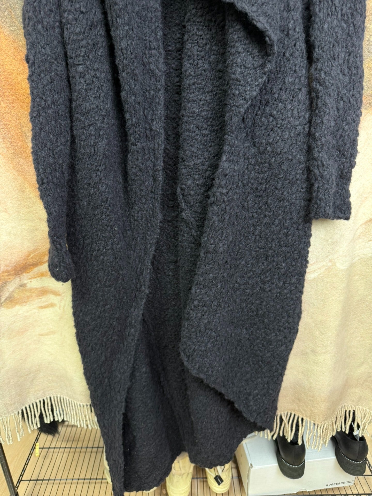 UMA WANG Soft Asymmetric Collar Coat