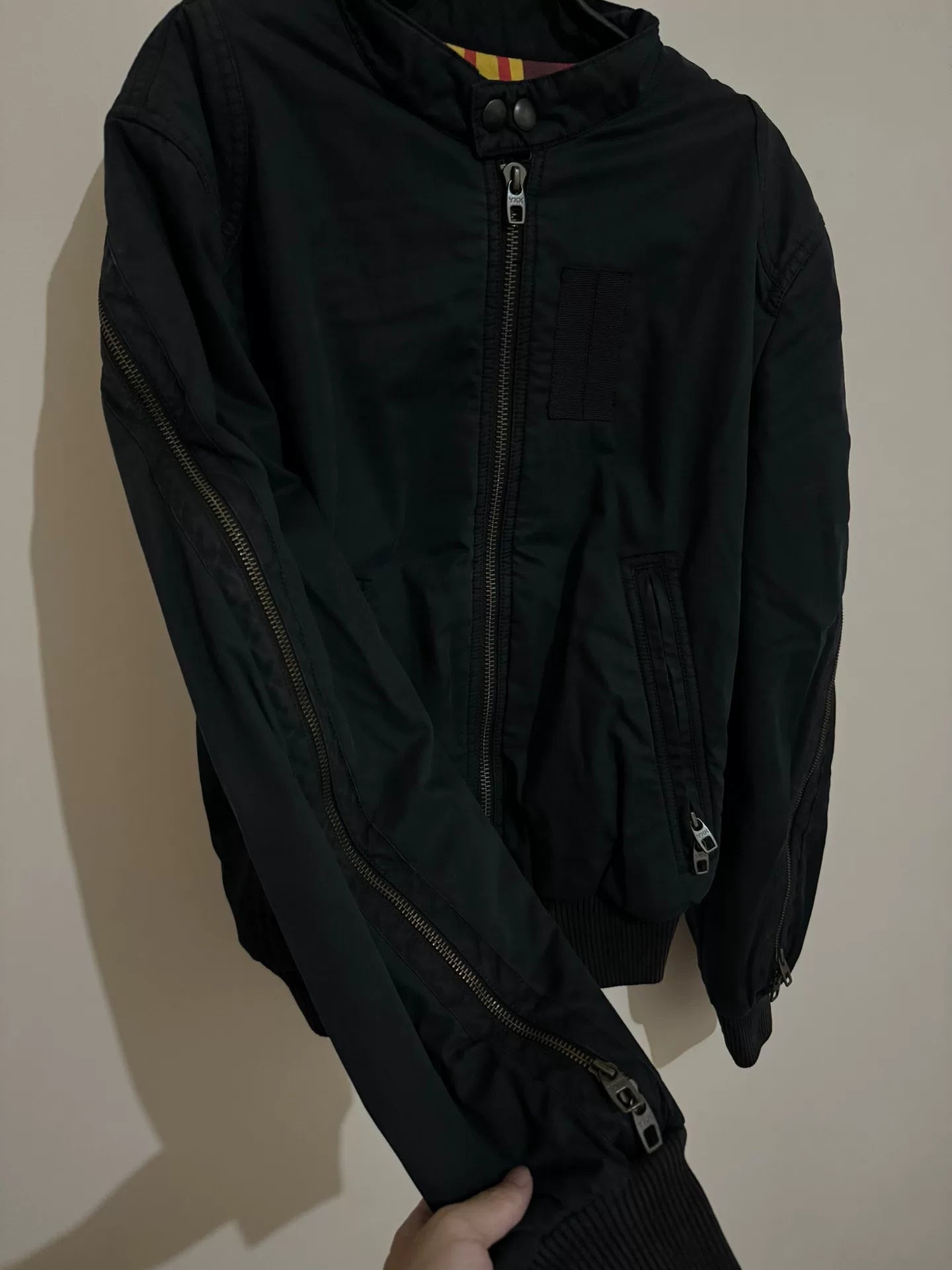 vintage griffin zip bomber jacket small
