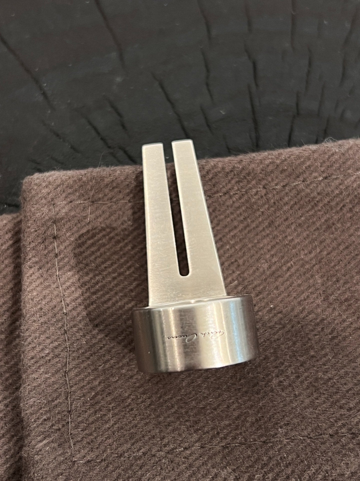 Rick Owens Open Brushed Ring Size 52