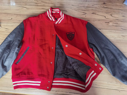 RRL Ralph Lauren Leather Sleeve Wool Jacket