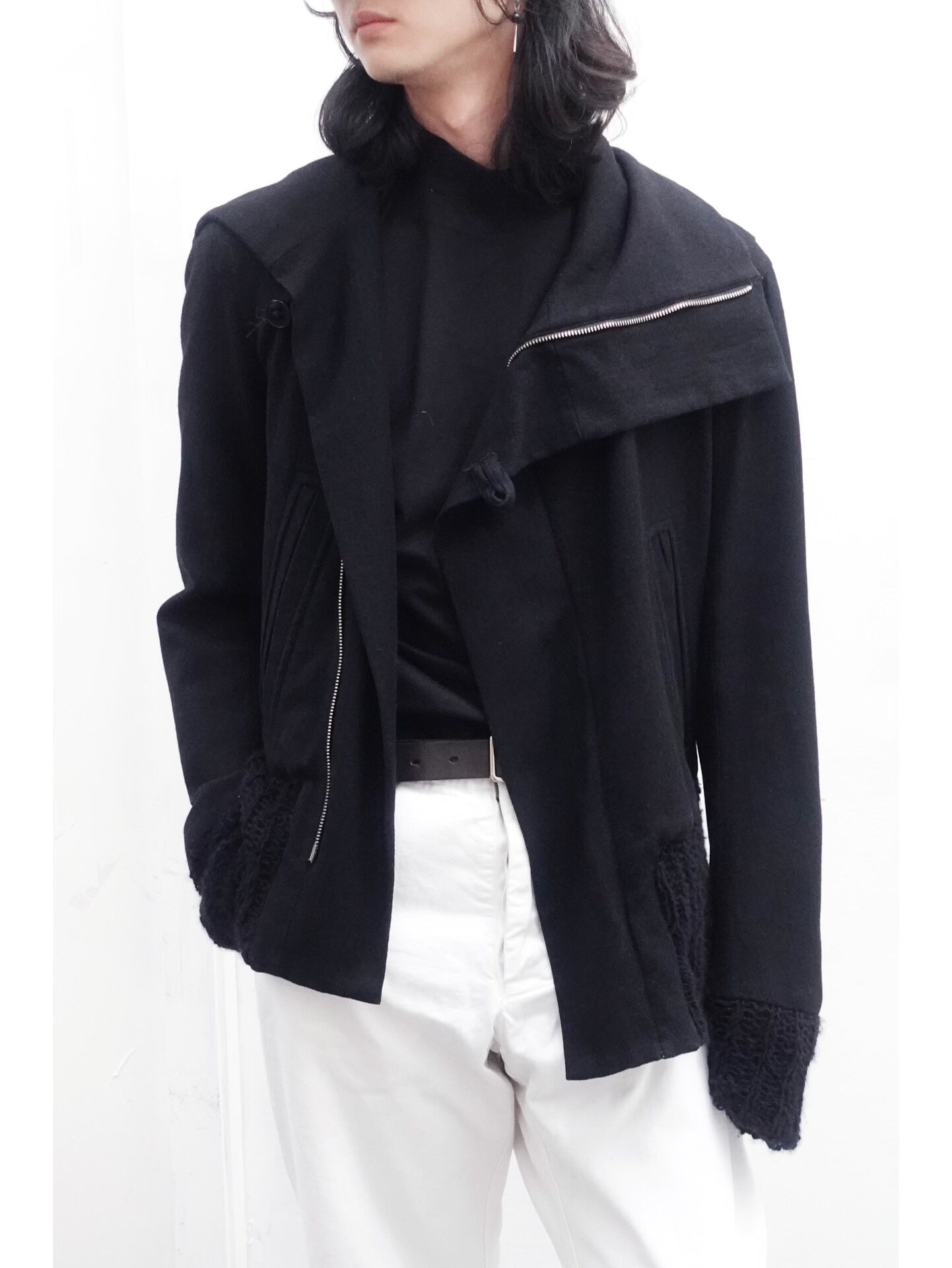 asymmetrical ninja jacket by ann demeulemeester