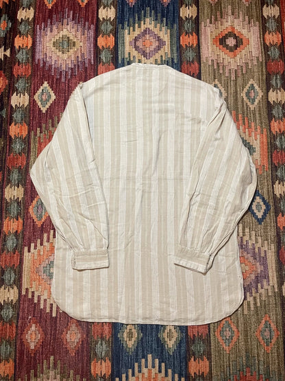 RRL Vintage Striped Beige Henley Shirt