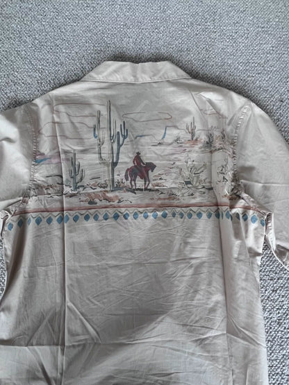 prada western style cuban collar short sleeve shirt