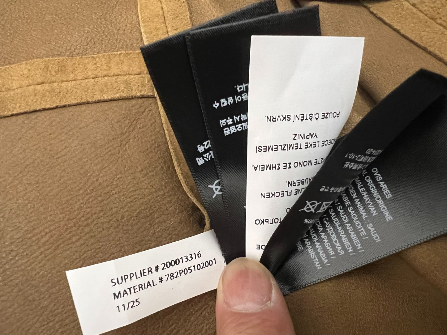 Ralph Lauren Sheepskin Leather Blazer