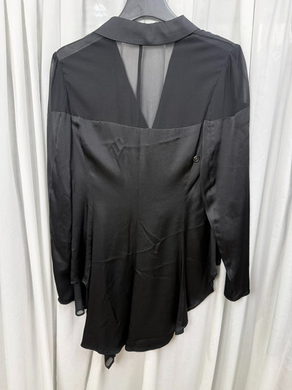 Yohji Yamamoto Noir Silk Tulle Blazer