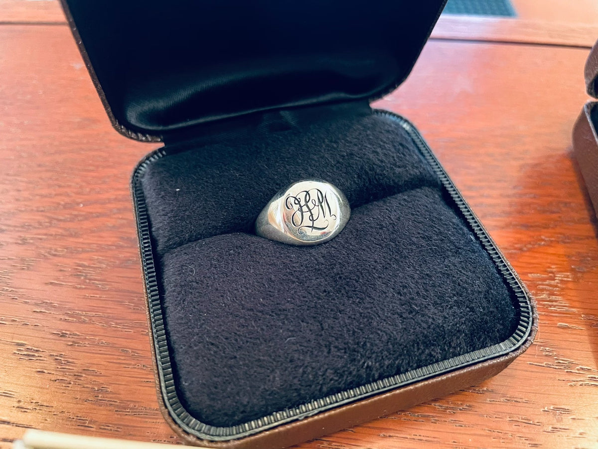 At Last TWC English Cursive Ring