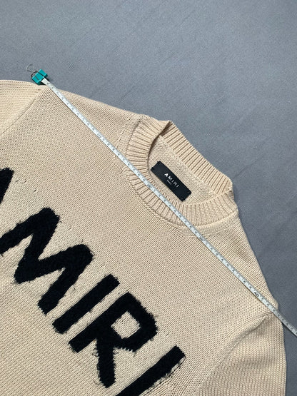 AMIRI Distressed Wool Blend Sweatshirt