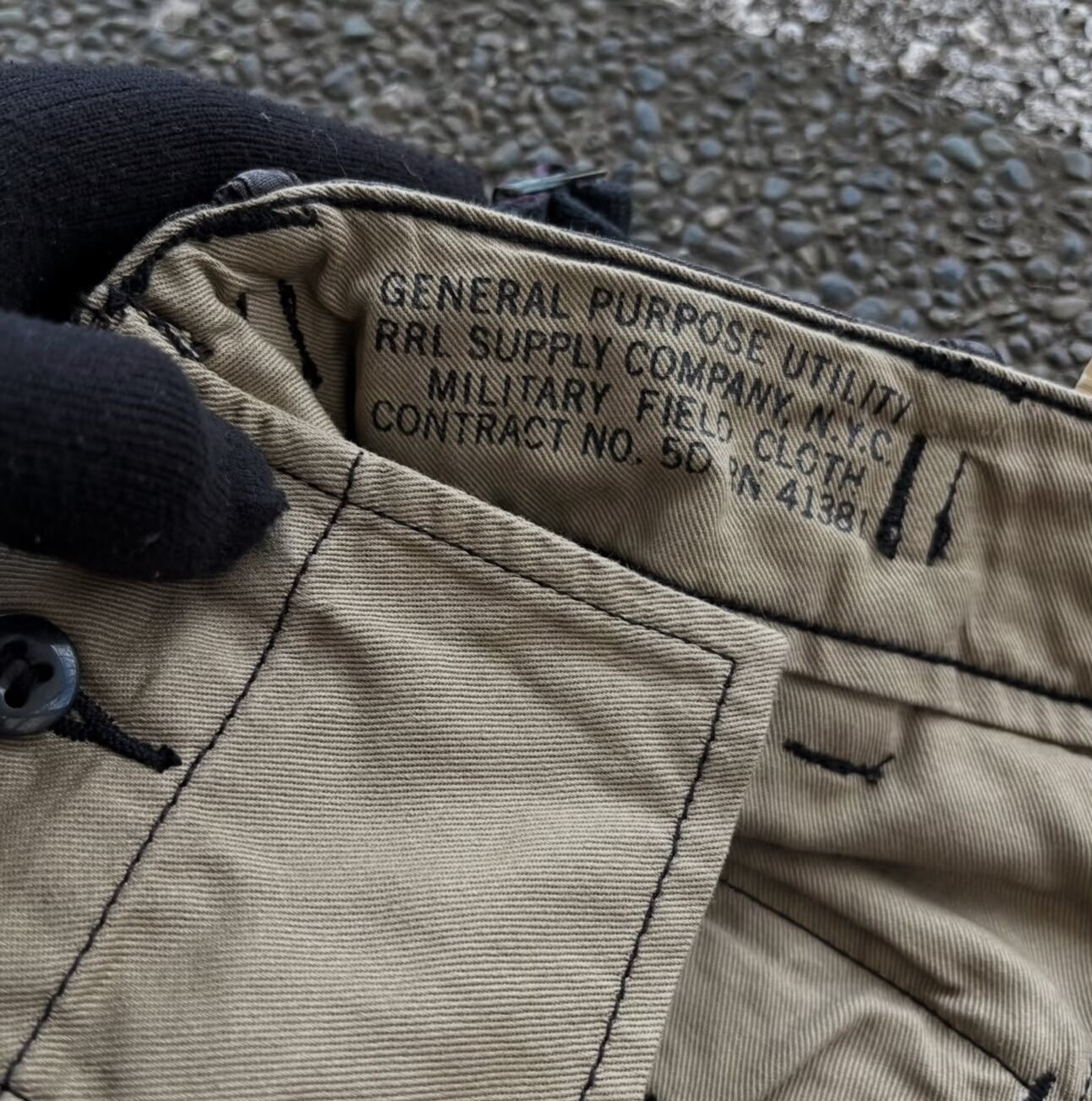Vintage Double RL Military Cargo Trousers