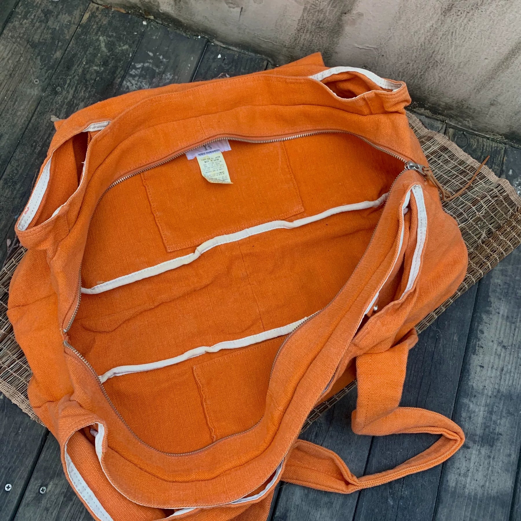 Yohji Yamamoto Y's 08s Orange Oversized Tote