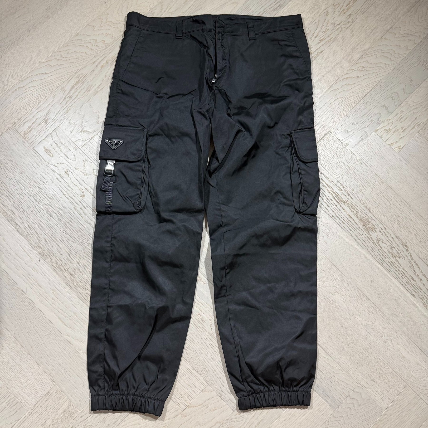 Prada Re-Nylon Logo Cargo Pants