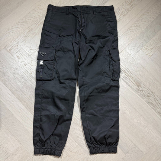 Prada Re-Nylon Logo Cargo Pants