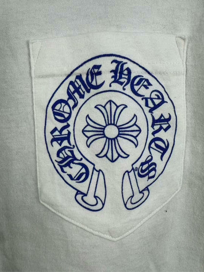chrome hearts long sleeve white shirt
