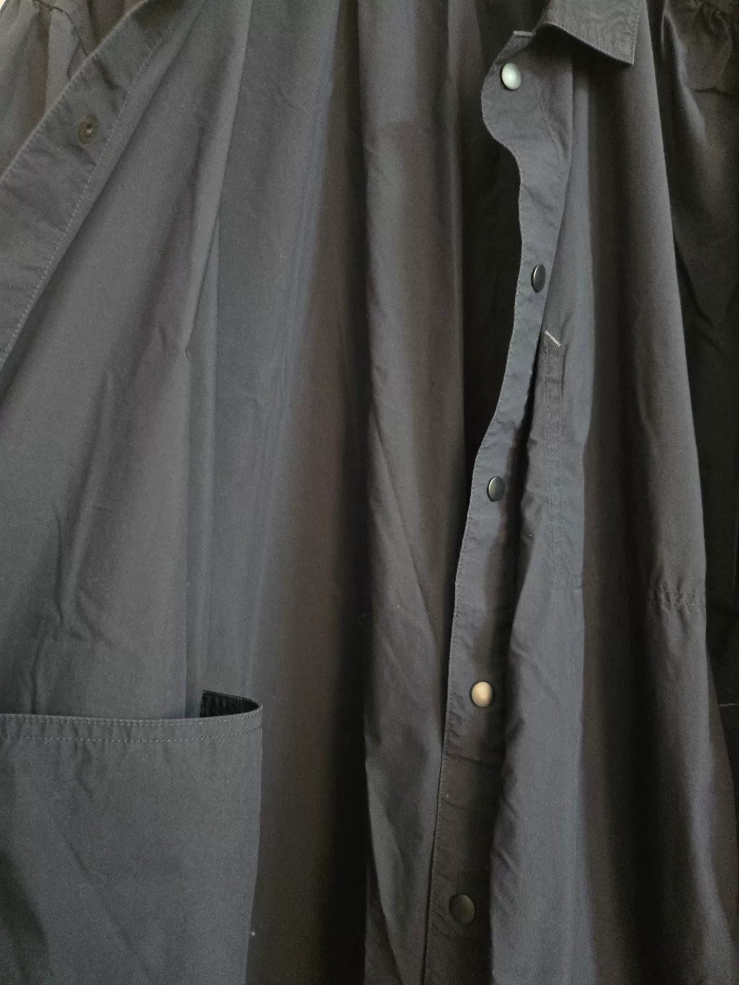Porter Classic Poplin Gathered Coach Jacket