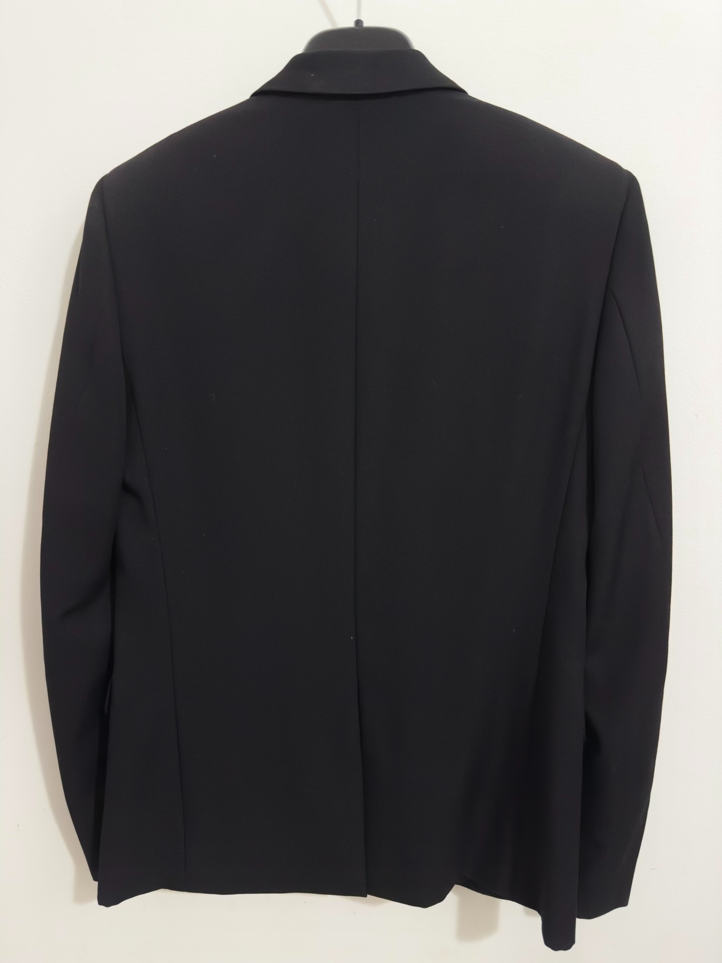 Saint Laurent Black Satin Tuxedo Jacket