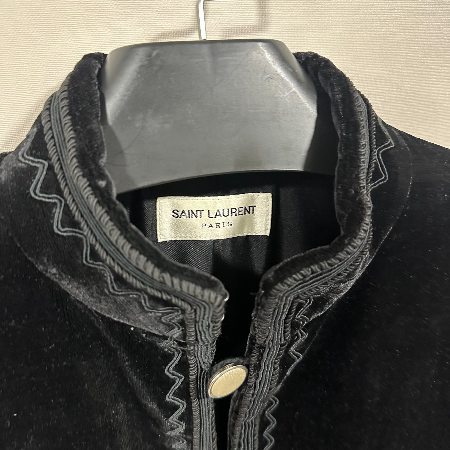 Saint Laurent Velvet Embroidered Jacket