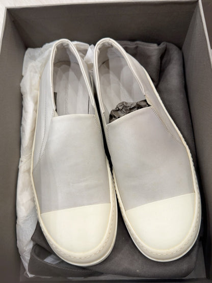 Rick Owens Leather Slip-On Sneakers