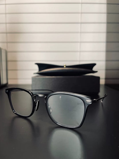 stylish black square Thom Browne glasses