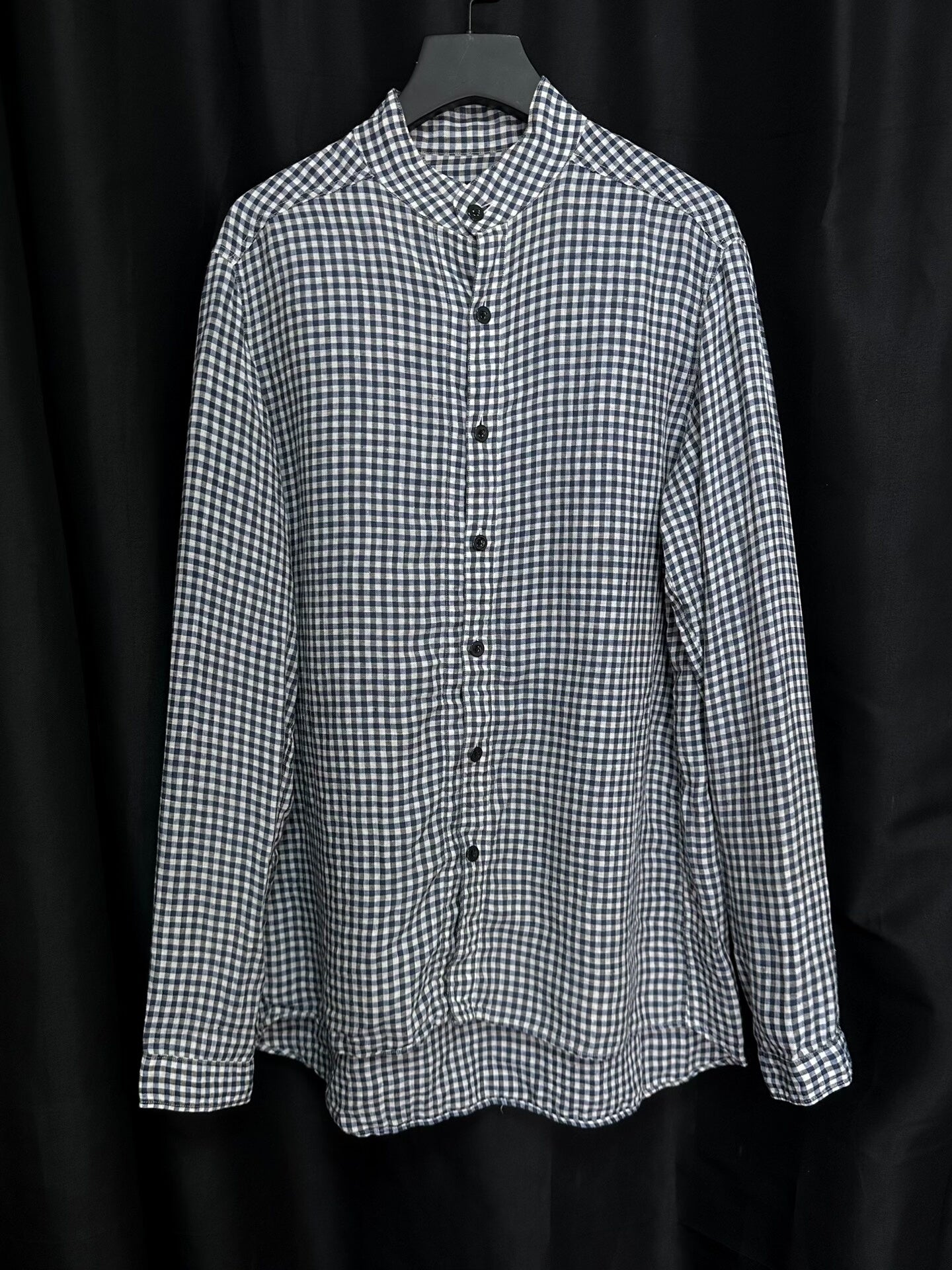 workers style cotton linen shirt
