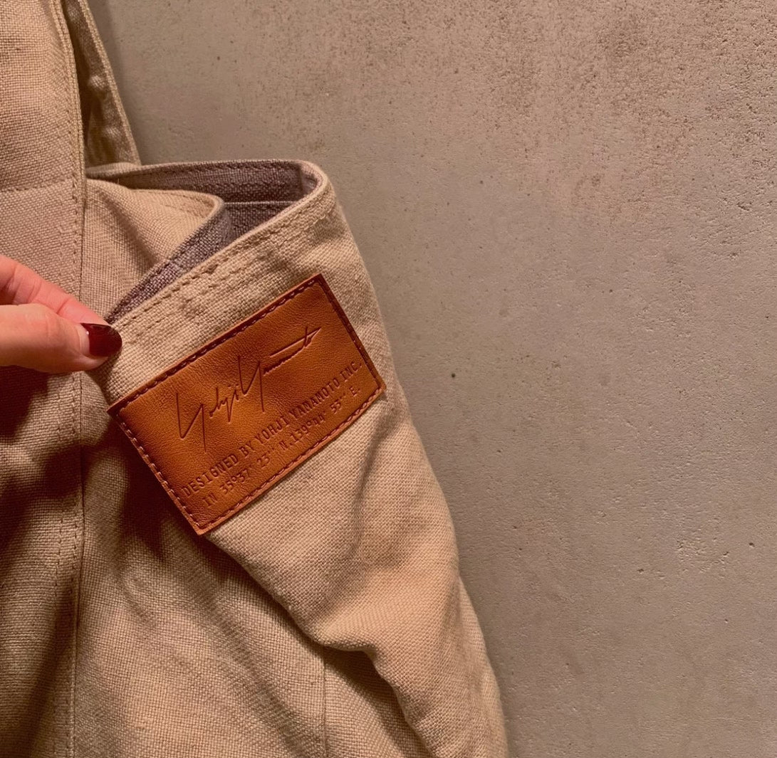 Yohji Yamamoto 2017 Linen Tote Bag
