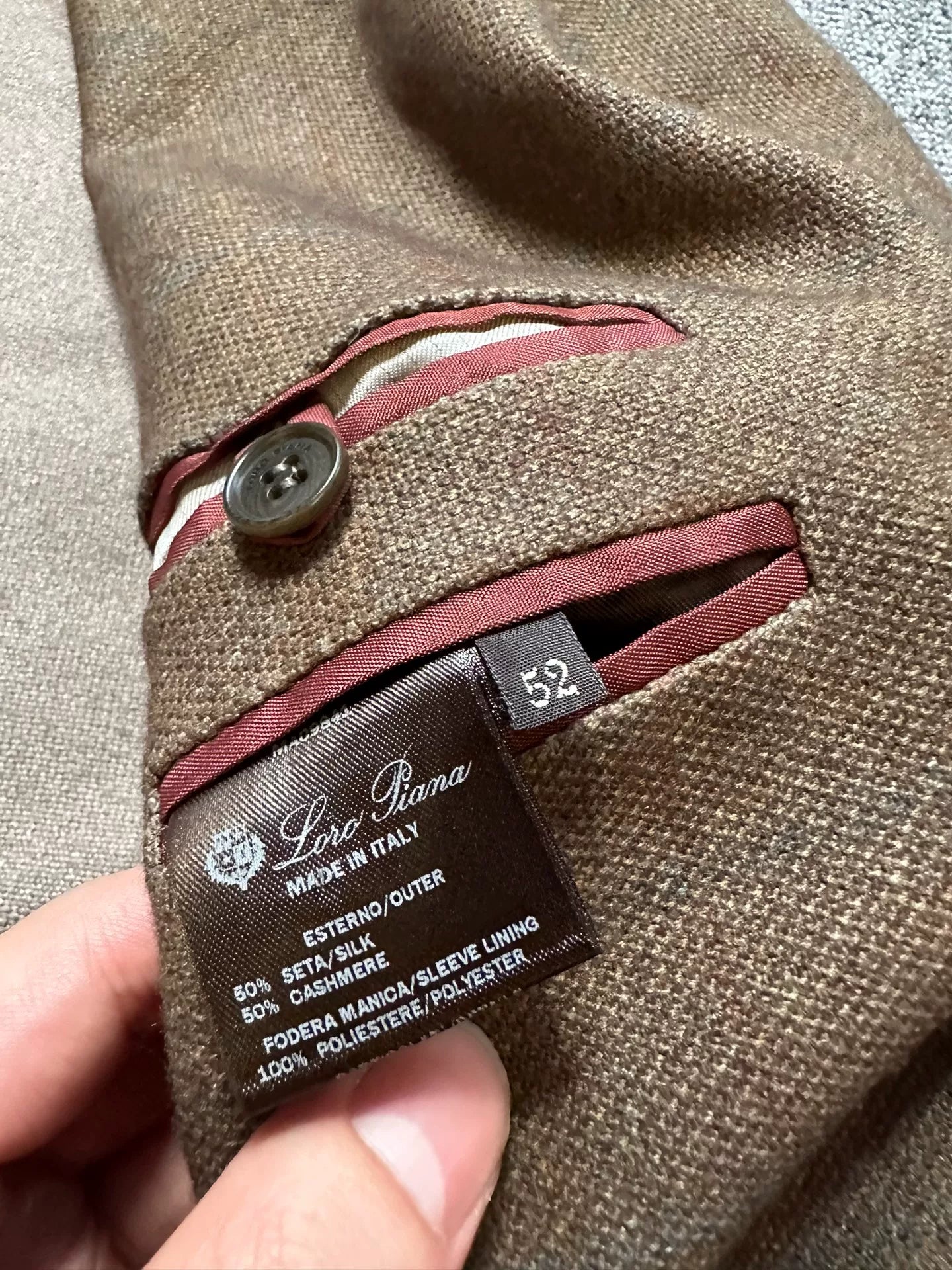 high-quality cashmere silk blend blazer