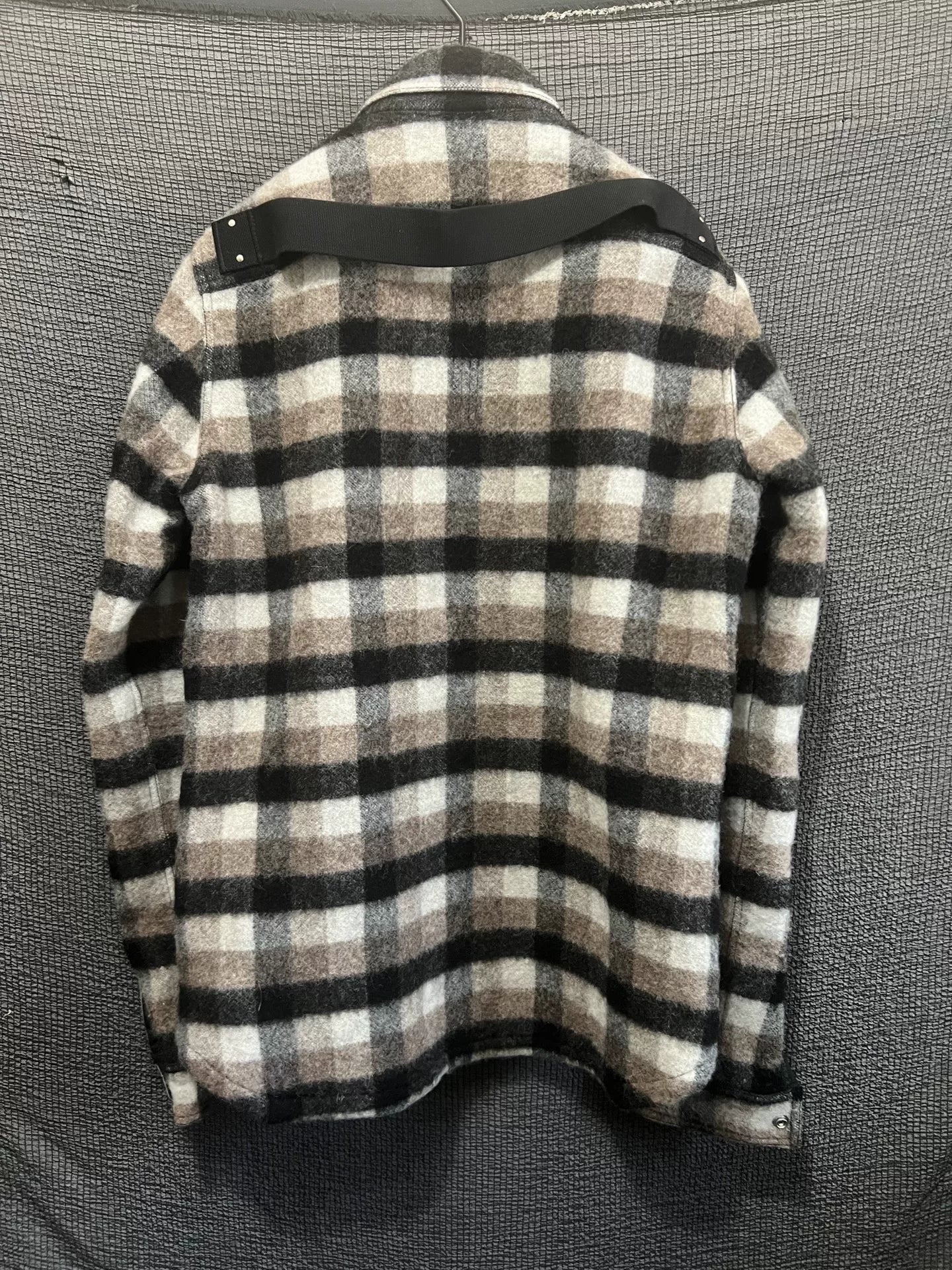Rick Owens Larry Season Wool Check Jacket