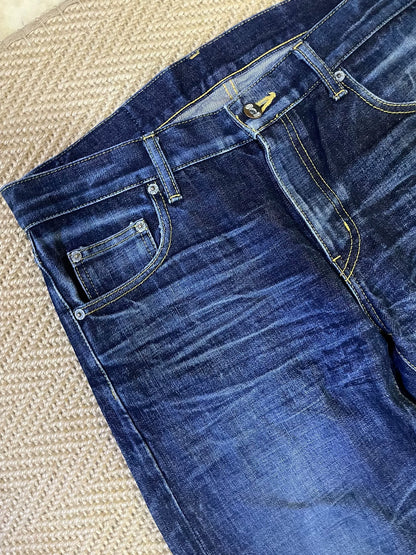 NEIGHBORHOOD 08EX Blue Line Distressed Jeans