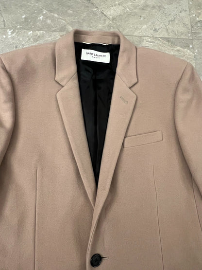 Saint Laurent Cashmere Wool Blend Coat
