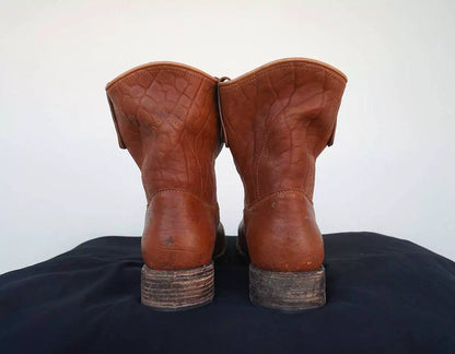 visvim wabanaki engineer boots in brown